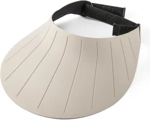 Sun Visor Hat for Women & Men 4" Wide Brim Golf Beach Simplicity Foldable Roll-up Ponytail Hat with Hook & Loop Closure