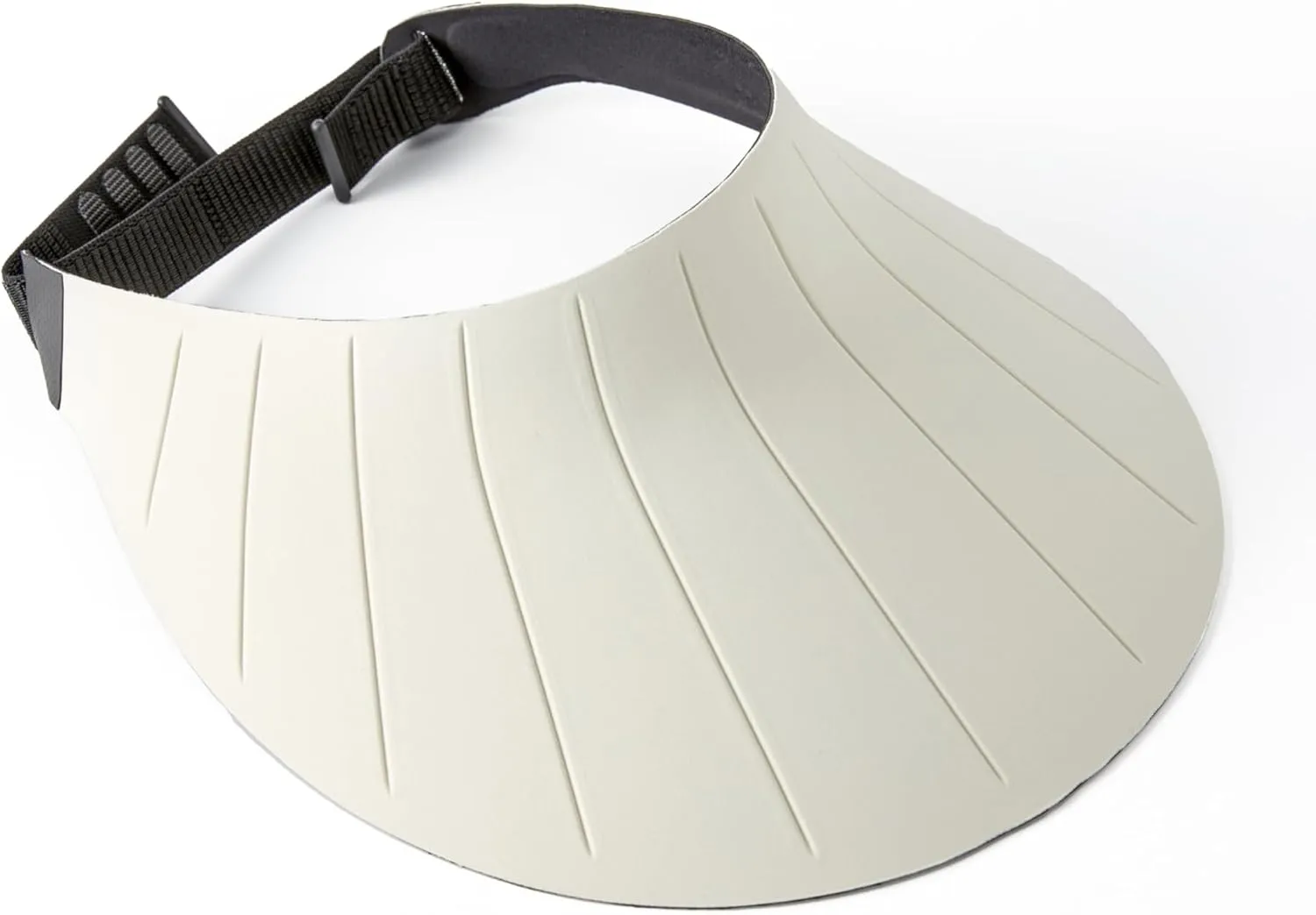 Sun Visor Hat for Women & Men 4" Wide Brim Golf Beach Simplicity Foldable Roll-up Ponytail Hat with Hook & Loop Closure