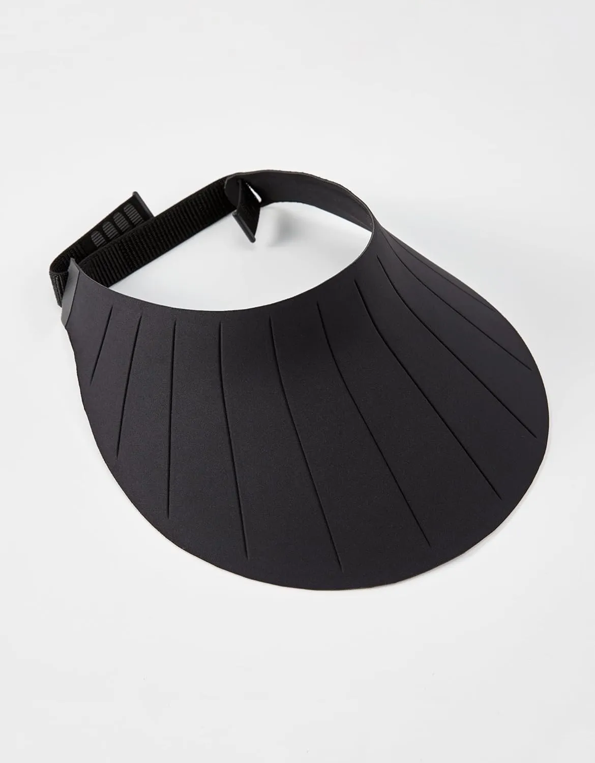Sun Visor Hat for Women & Men 4" Wide Brim Golf Beach Simplicity Foldable Roll-up Ponytail Hat with Hook & Loop Closure