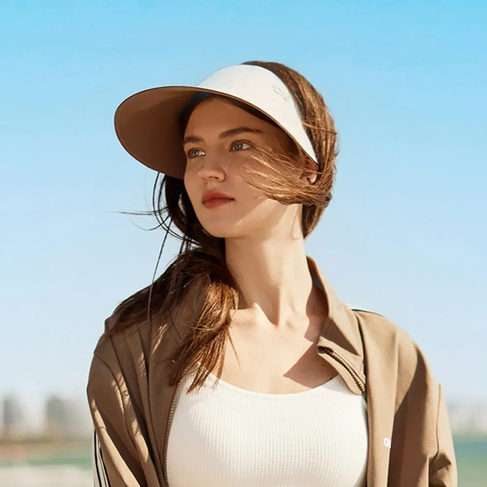 Sun Visors for Women Wide Brim Summer UV Protection Foldable Sun Hat UPF 50  Beach Cap SNH5M133T