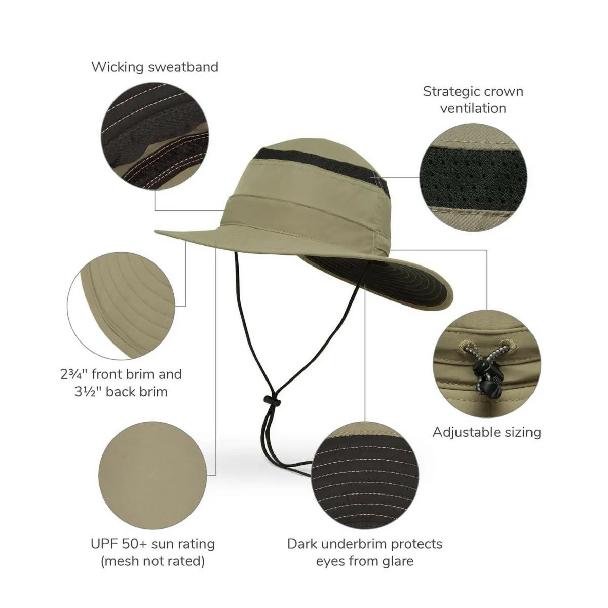 Sunday Afternoons Adult Cruiser Hat - Cream and Sand