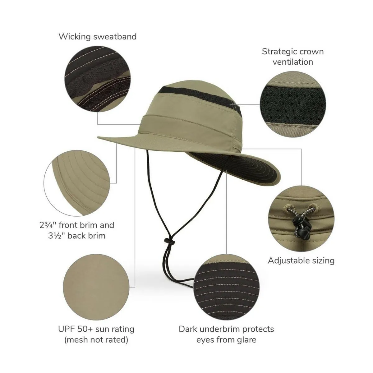 Sunday Afternoons Adult Cruiser Hat - Cream and Sand