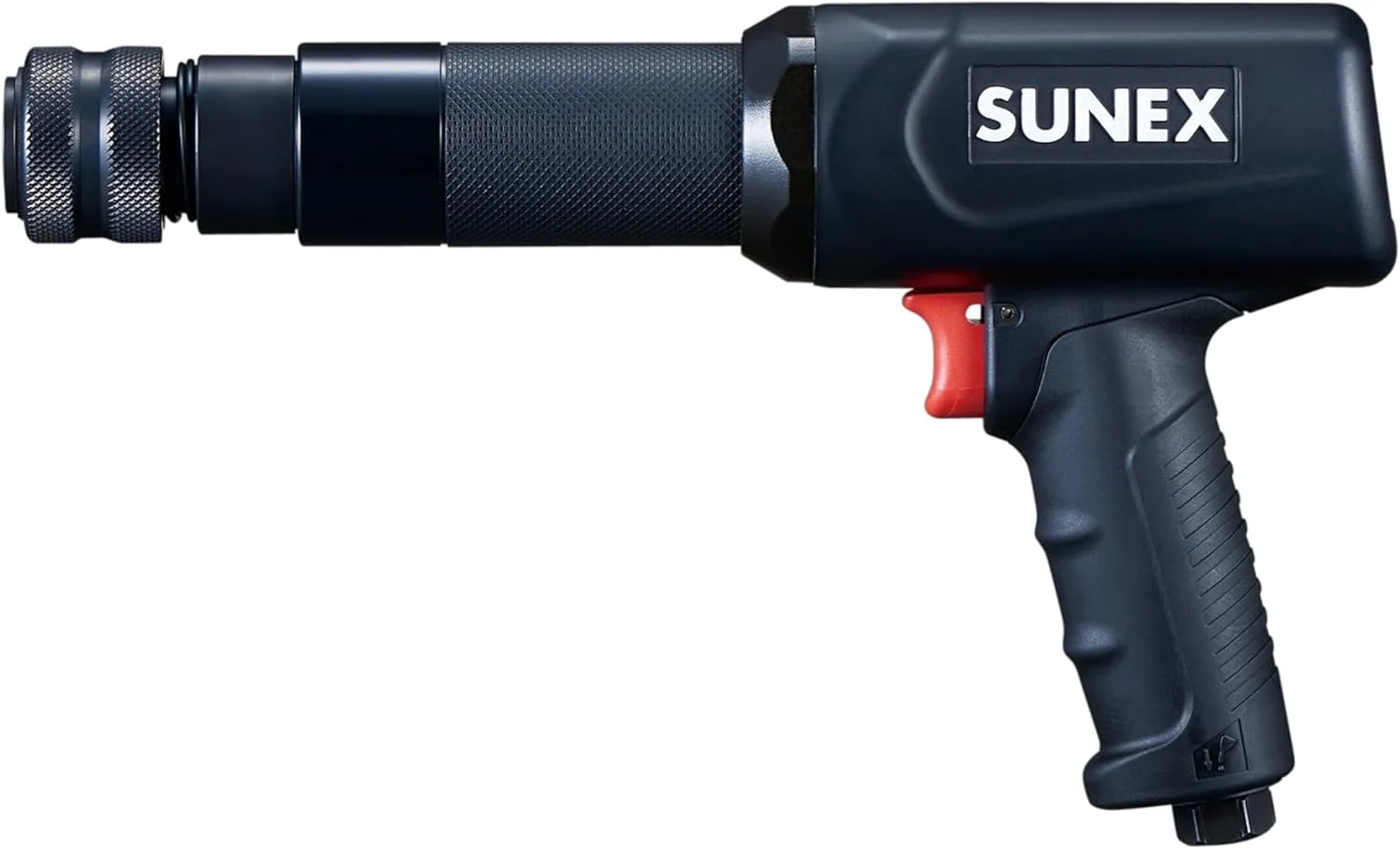 SUNEX Long Barrel Air Hammer, 2,300 blows per minute, 3.75" stroke, .401" universal chuck included