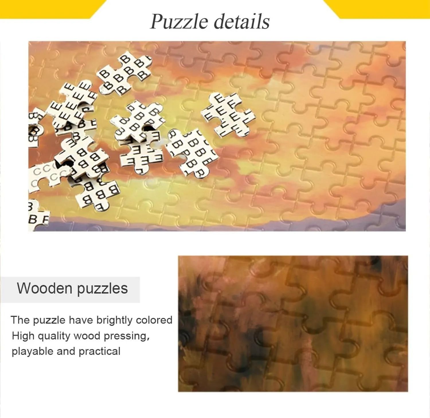 Sunset Grassland Horse Jigsaw Puzzle 500 Piece, Educational Intellectual Decompression Puzzle Game Jigsaw Puzzle for Adult Active Thinking Party Entertainment, Family Games