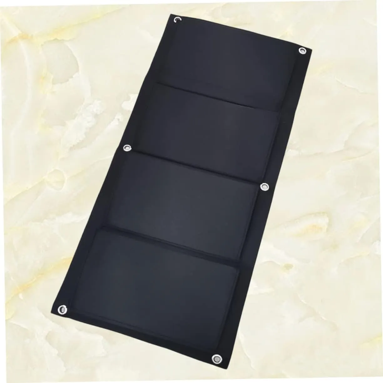 SUPVOX 2pcs 4 Pockets Wall Hanging Plant Bag Felt Material for Home Balcony Garden Vertical Garden Supplies