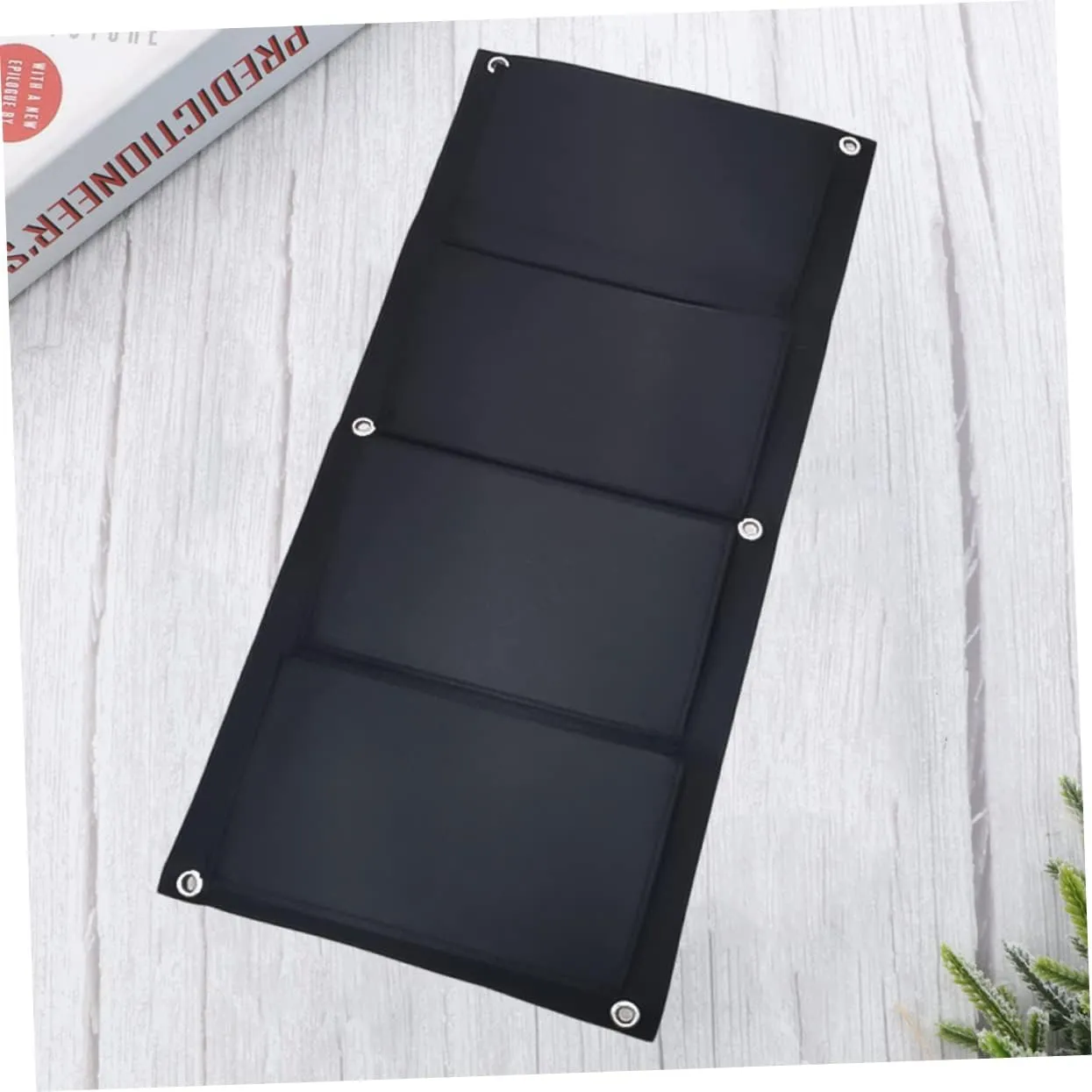 SUPVOX 2pcs 4 Pockets Wall Hanging Plant Bag Felt Material for Home Balcony Garden Vertical Garden Supplies