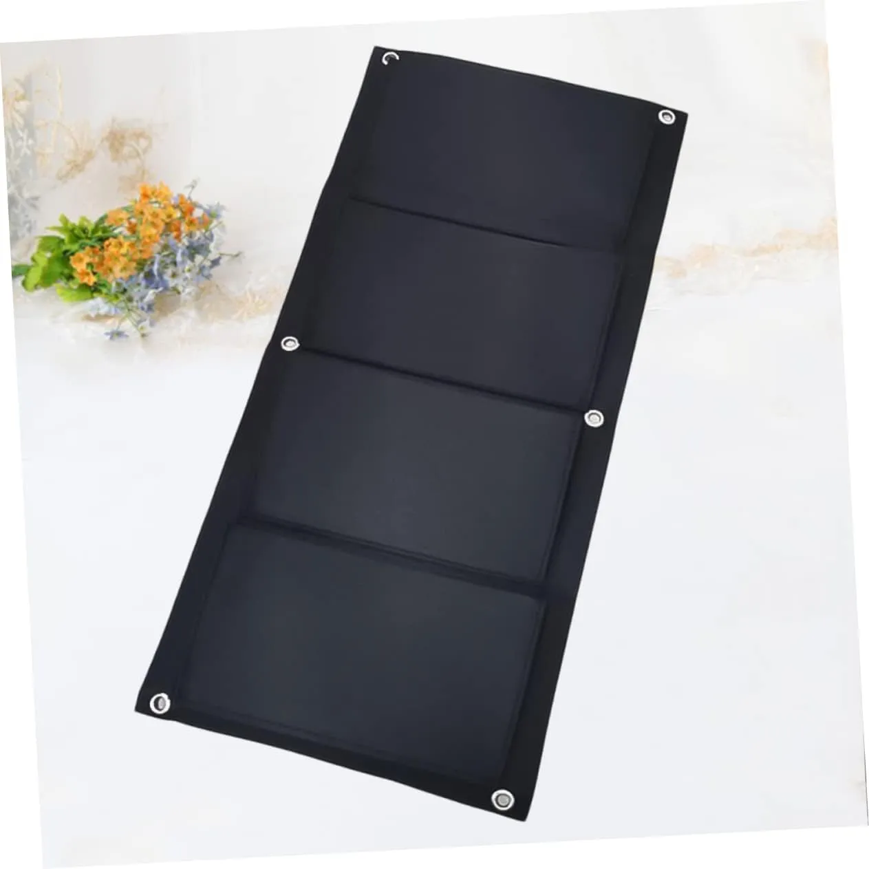 SUPVOX 2pcs 4 Pockets Wall Hanging Plant Bag Felt Material for Home Balcony Garden Vertical Garden Supplies