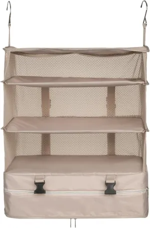 TABITORA Portable Hanging Travel Shelves Bag Packing Cube Organizer Suitcase Storage Large Capacity