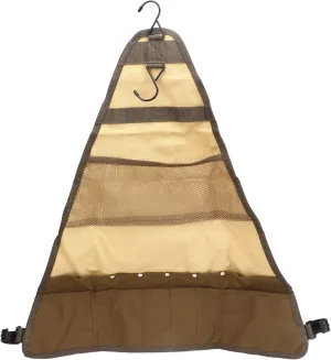 Tableware Storage Bag Canvas Folding Wear Hanging Cookware Holder Bag for Outdoor Camping