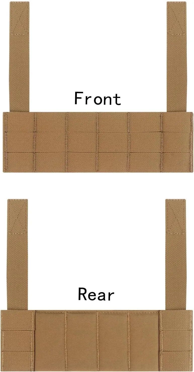 Tactical Phone EUD Bridge MOLLE Panel Front Expansion Carrier Phone Pouch Mount for D3CRM MK4 Tactical Vest