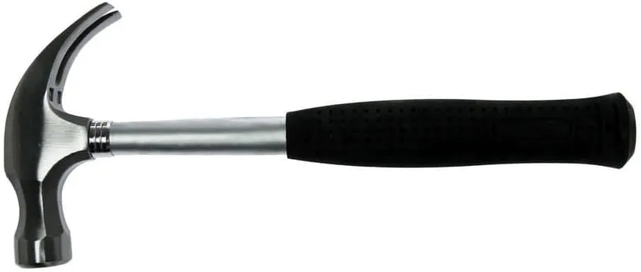 Teng Tools 16 Ounce Lightweight Claw Hammer With Steel Tube And Comfortable Grip - HMCH16A
