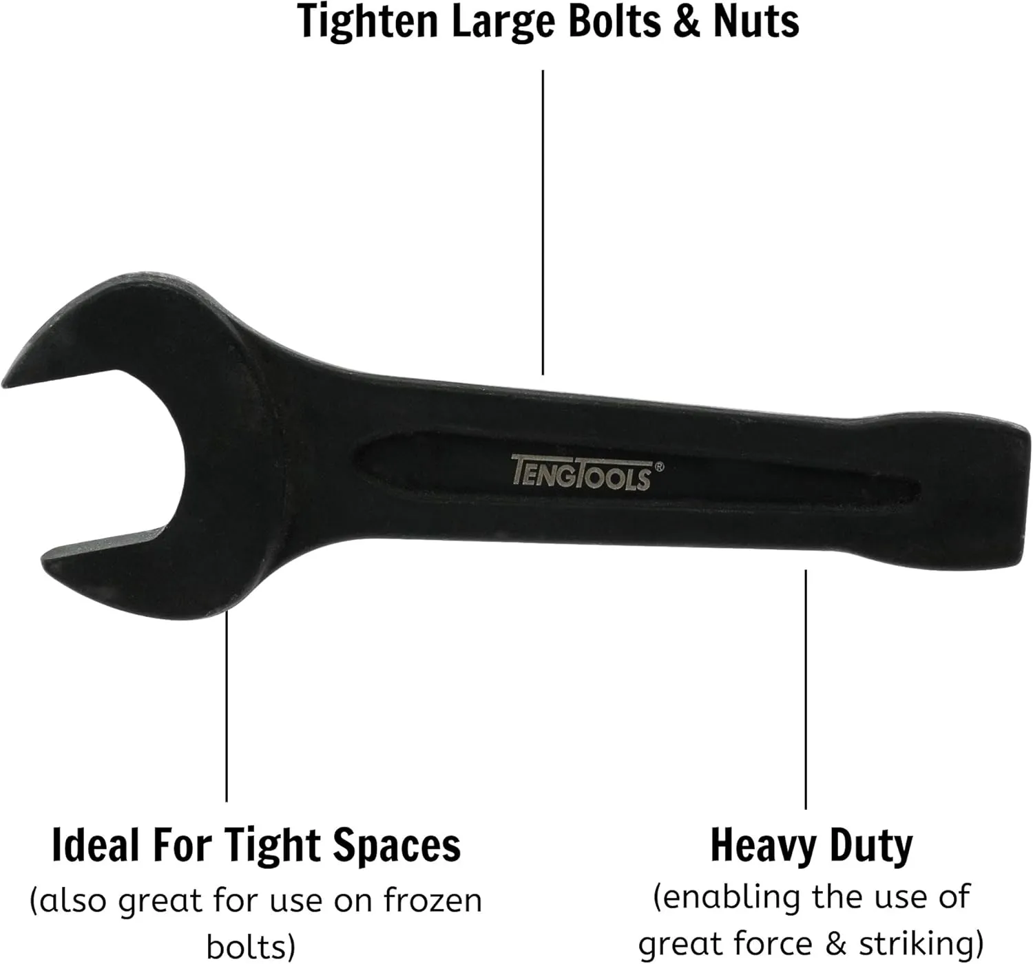 Teng Tools 65mm Open Ended Impact Slogging/Slugging/Flogging Wrench - 902065
