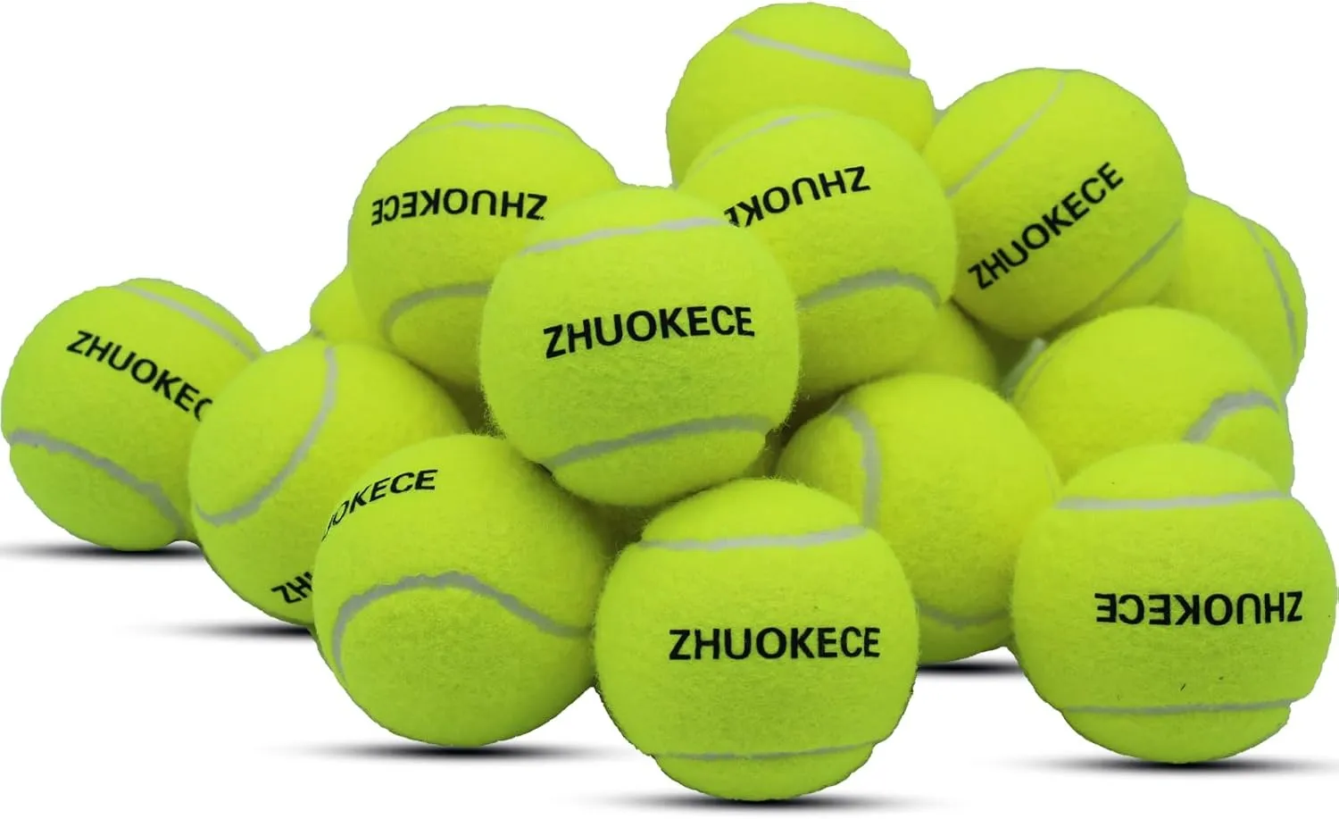 Tennis Balls, 18 Pack Training Tennis Balls Practice Balls with Mesh Bag for Easy Transport, Pet Dog Playing Balls, fit for Beginner Training Ball