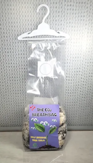 The CO2 Breath Bag - Premium CO2 Grow Bag - Premixed Ready to Use Bag for Grow Rooms and Tents with Hanger, Purple
