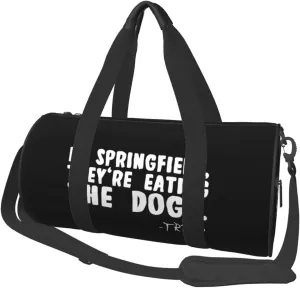 They'Re Eating The Dogs Duffel Bag Gym Bag Travel Sports Tote Large Foldable Beach Swim Yoga5