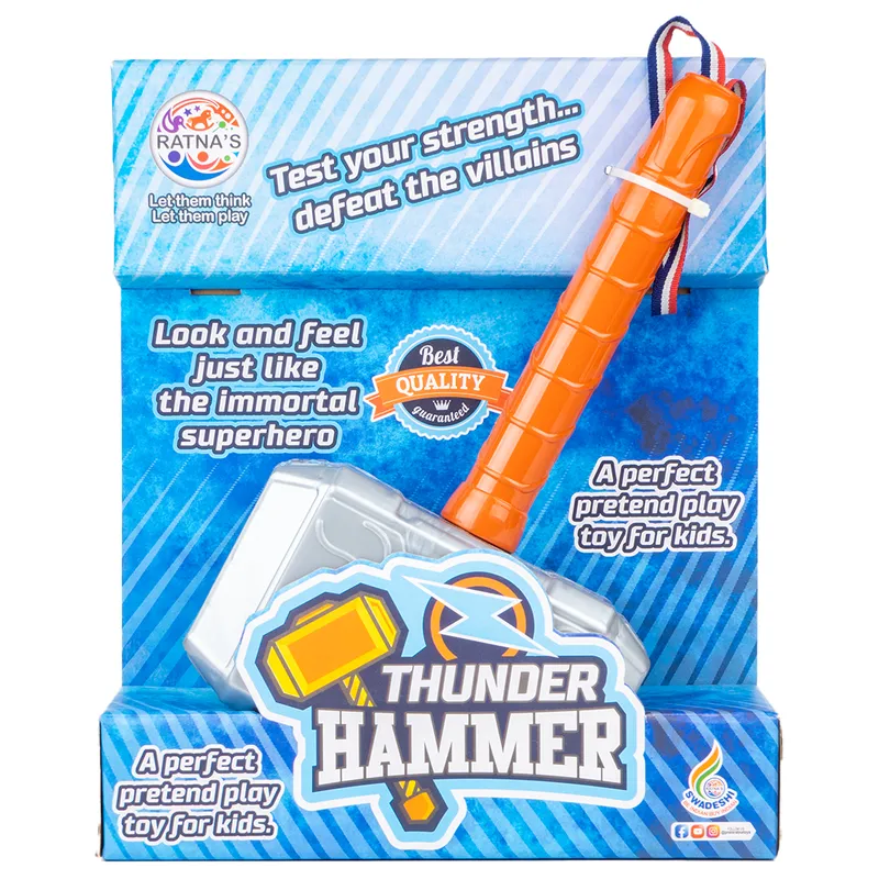 Thunder Hammer Toy | Pretend Play Toy Weapon (4-6 Years)
