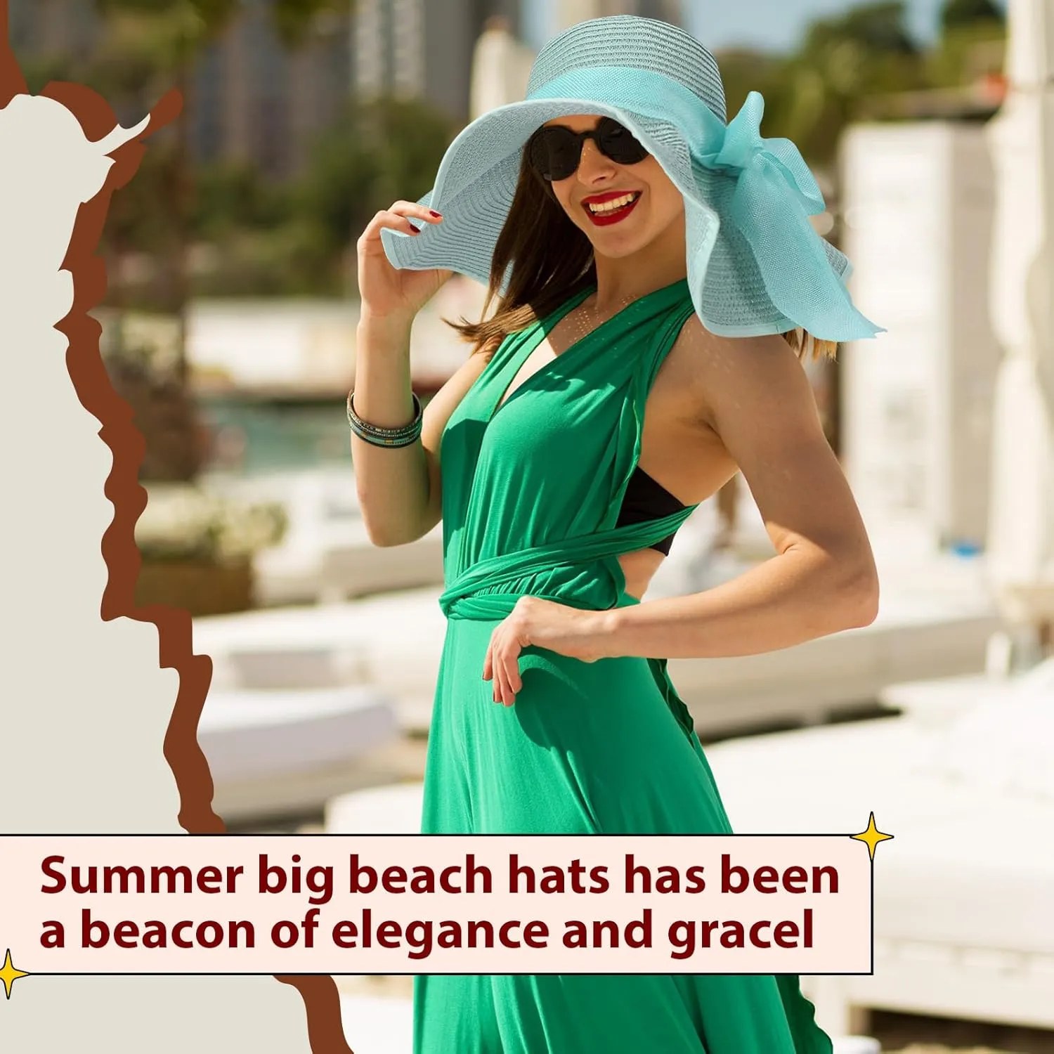 Tigeen 12 PCS Women's Wide Brim Straw Hats Floppy Sun Hat Foldable Multicolor Summer Beach Sun Cap UPF 50 