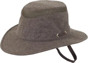 Tilley Mens Womens TMH55 Sun Protection Guaranteed for Life Water Repellant Recycled Airflo Sun Hat Brown