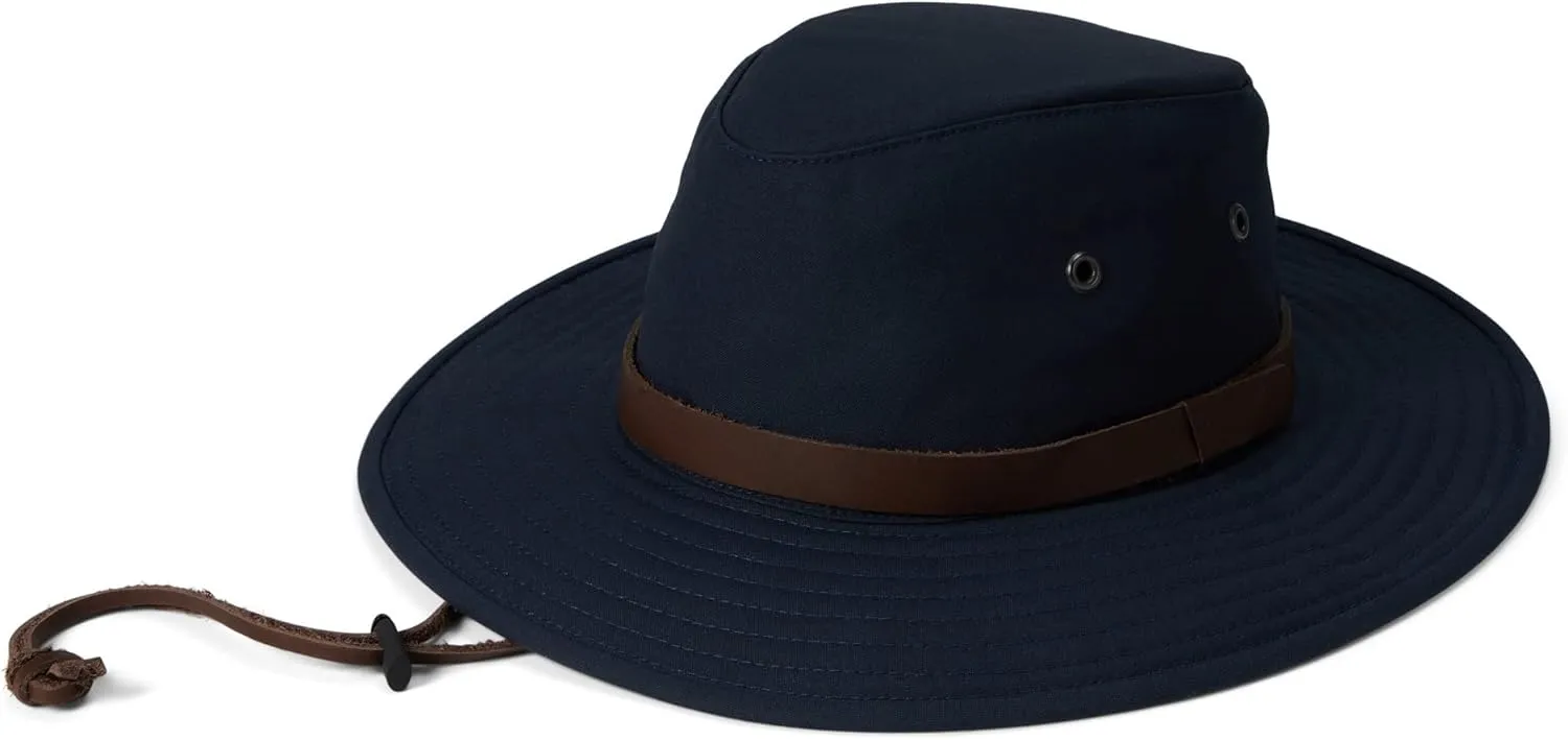 Tilley Waxed Rugged Fedora Hat – Water-Resistant Wide Brim Outdoor Hat, Durable & Weather-Ready, Classic Adventure Style