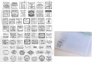 Tim Holtz Stampers Anonymous Curator Cling Stamp, CMS493, Carnora Mesh Storage Bag