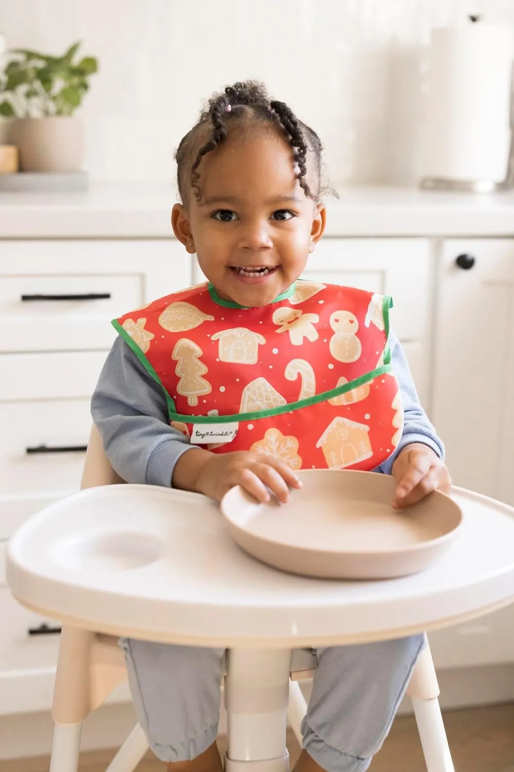 Tiny Twinkle Mess-Proof Baby Bib - Waterproof Bib for Baby Boy or Girl - PFAS, PVC, BPA, Phthalate Free - Baby Food Bibs