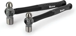 Titan 63302 2-Piece Ball Peen Hammer Set, Includes 8oz and 16oz
