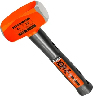 Titan iDX 63614 4lb Indestructible Drilling Hammer/Sledge Hammer, 12-Inch Handle