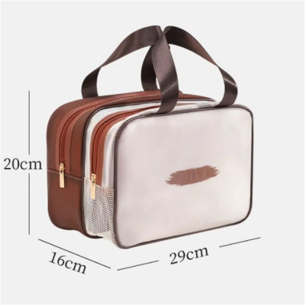 Toiletries Bag Male Travel Men's Business Trip Separate Portable Storage Bag Female Handheld Makeup Toiletries(D)