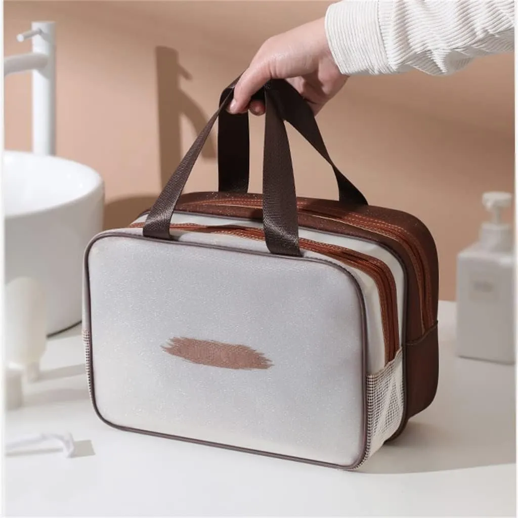 Toiletries Bag Male Travel Men's Business Trip Separate Portable Storage Bag Female Handheld Makeup Toiletries(D)