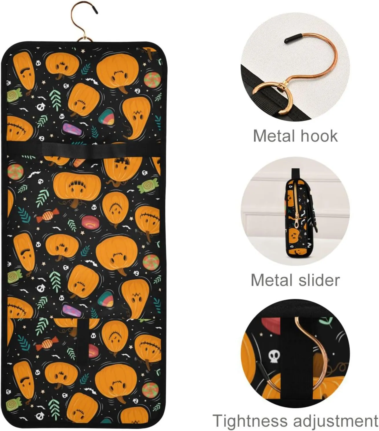 Toiletry Bags for Traveling Makeup Brush Bag Hanging Cosmetic 3 Pack Portable Travel Toiletry Bag for Men and Women,pattern 1