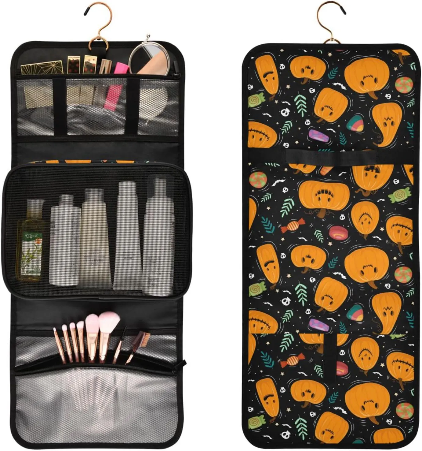 Toiletry Bags for Traveling Makeup Brush Bag Hanging Cosmetic 3 Pack Portable Travel Toiletry Bag for Men and Women,pattern 1