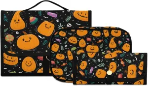 Toiletry Bags for Traveling Makeup Brush Bag Hanging Cosmetic 3 Pack Portable Travel Toiletry Bag for Men and Women,pattern 1