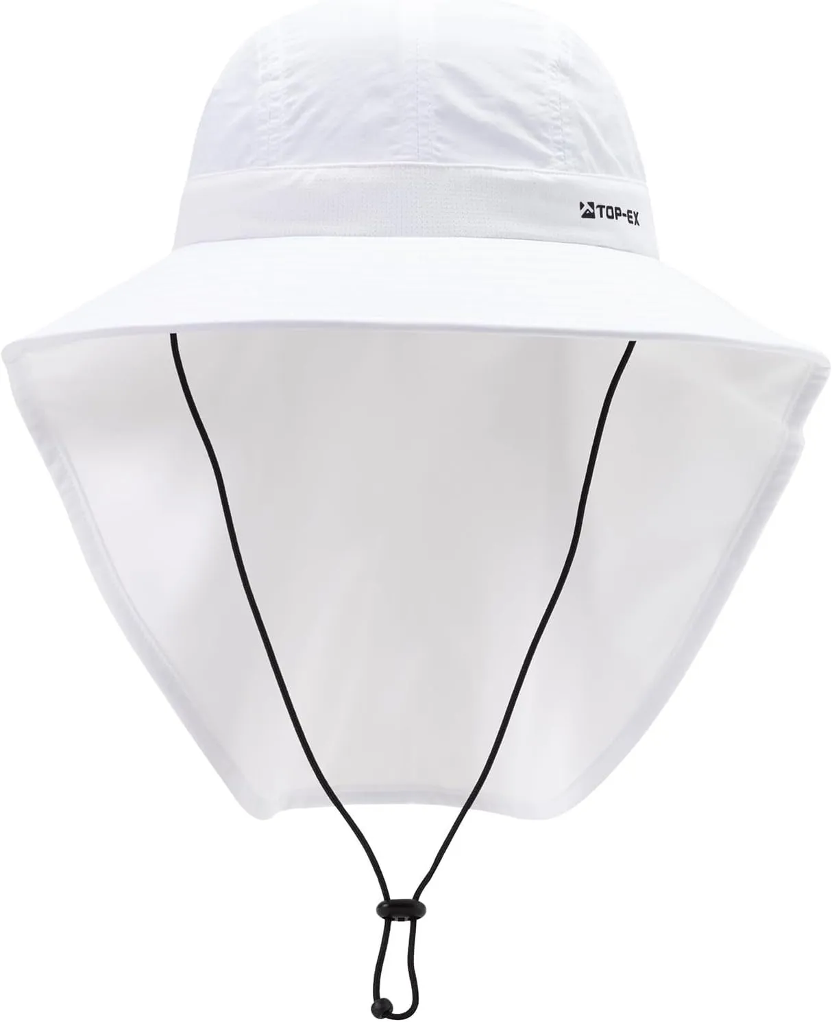TOP-EX Cooling Sun Hat with Neck Flap – UPF 50  Wide Brim Breathable Hat for Hiking, Fishing & Big Heads