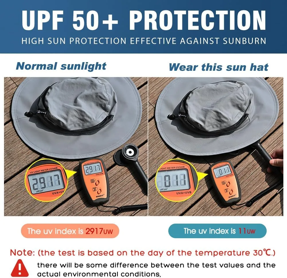 TOP-EX SunShield Sun Hat with UPF 50 , Floppy Wide Brim, Breathable Adjustable Fit (6 7/8-8 3/8)