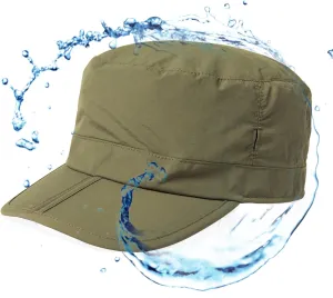 TOP-EX XL XXL Waterproof & UV50  Army Cap w/Foldable Brim & Card Pocket 61-65CM