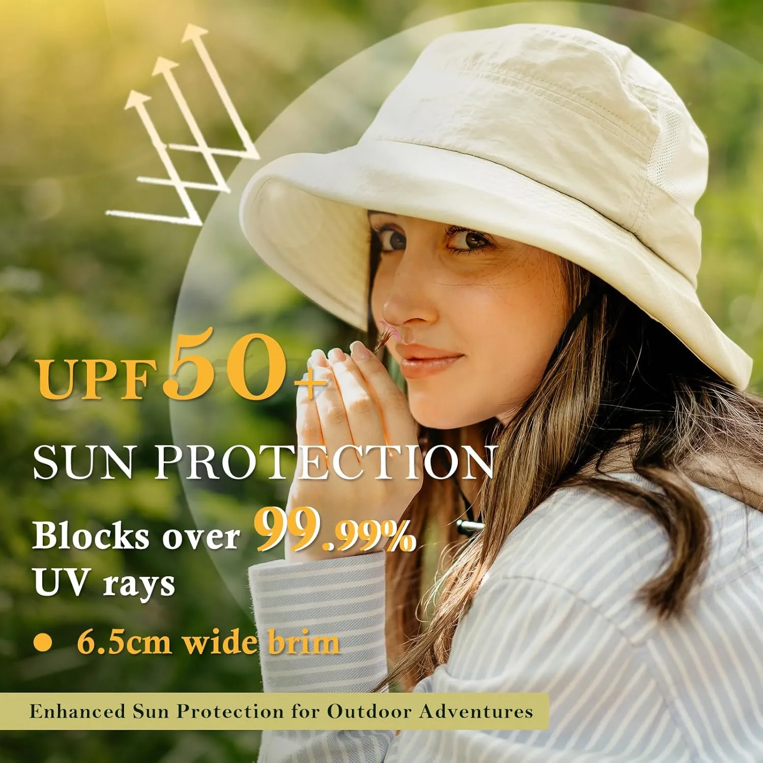 TOP-EX XL/XXL Women’s Wide Brim Bucket Sun Hat with Ponytail Hole UPF 50 Summer Packable Sunhat for Travel Beach Outdoor