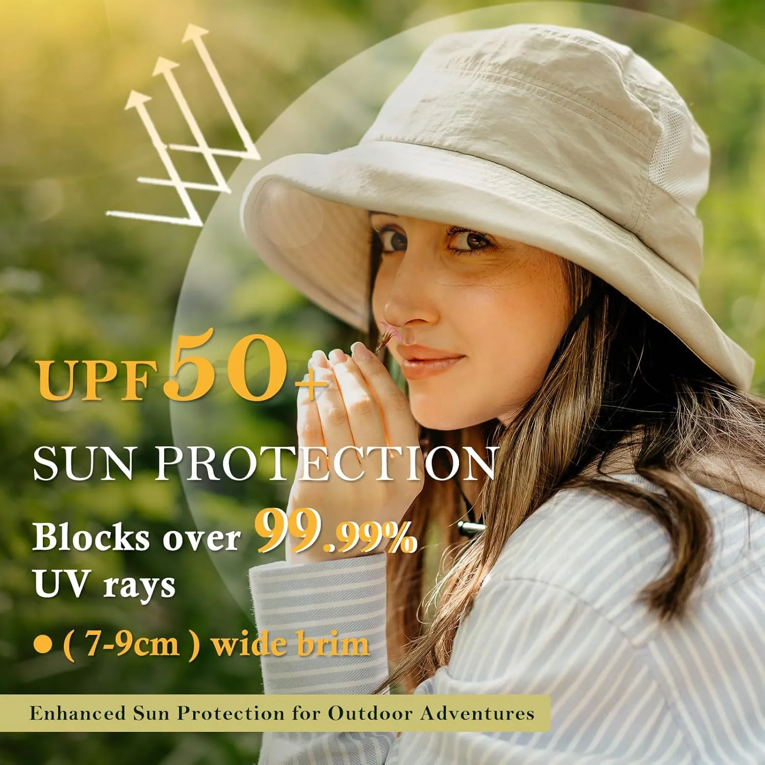 TOP-EX XL/XXL Women’s Wide Brim Bucket Sun Hat with Ponytail Hole UPF 50 Summer Packable Sunhat for Travel Beach Outdoor