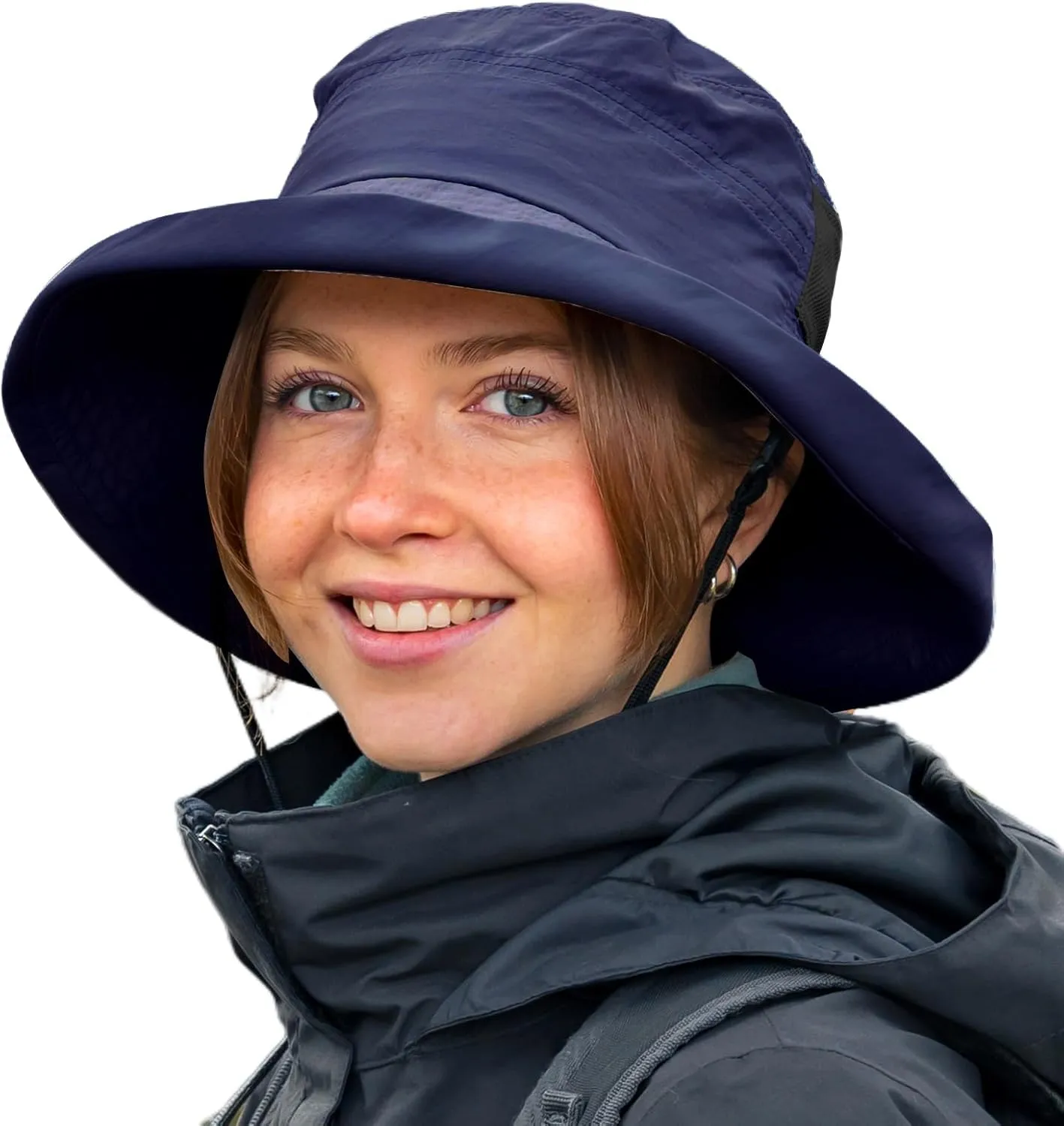 TOP-EX XL/XXL Women’s Wide Brim Bucket Sun Hat with Ponytail Hole UPF 50 Summer Packable Sunhat for Travel Beach Outdoor