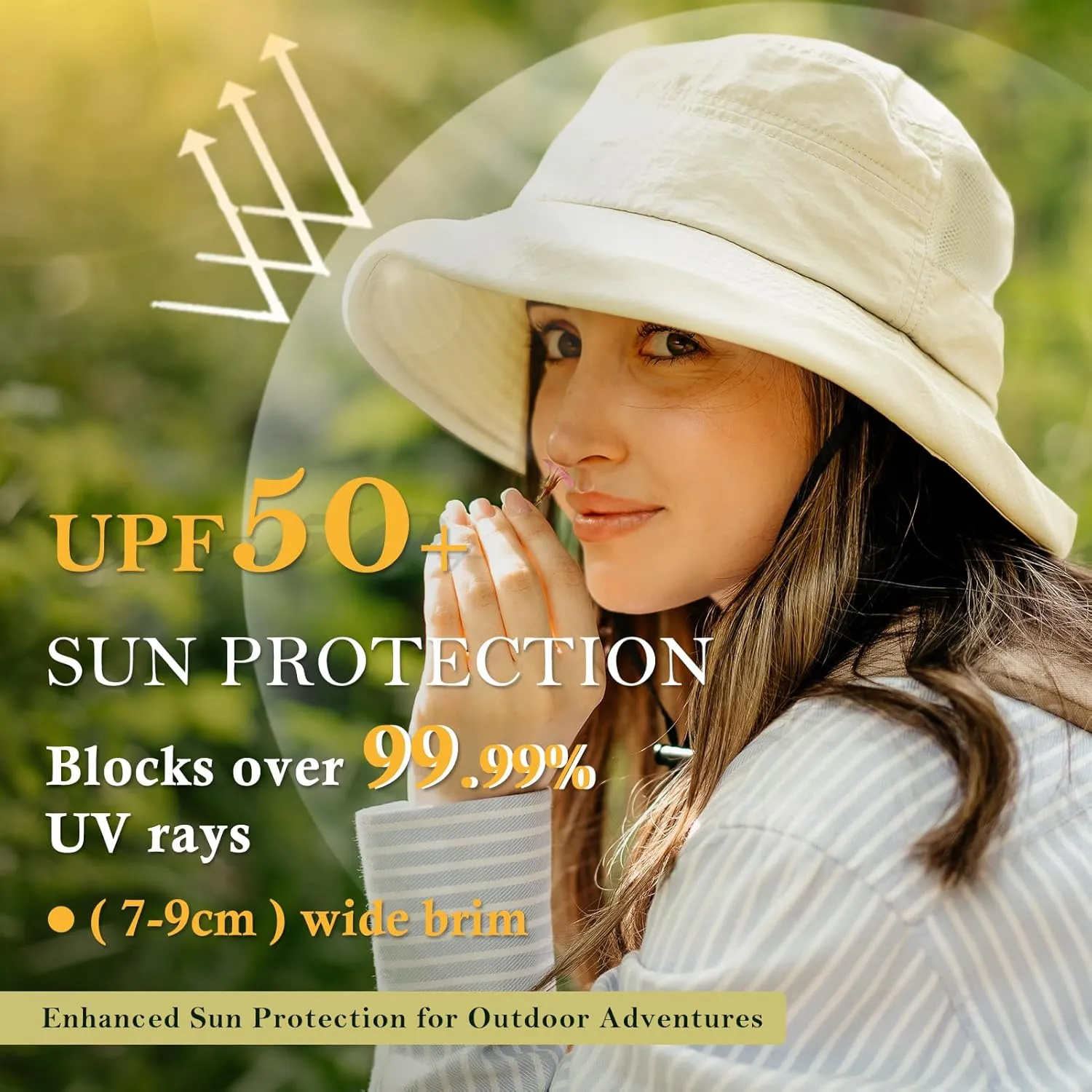 TOP-EX XL/XXL Women’s Wide Brim Bucket Sun Hat with Ponytail Hole UPF 50 Summer Packable Sunhat for Travel Beach Outdoor