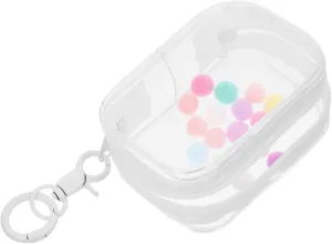 Totority PVC Doll Display Case with Keychain Clear Figures Storage Bag for Travel Mini Hanging Organizer for Dolls Collectibles and Jewelry Easy to Clean Sealed Transparent Design