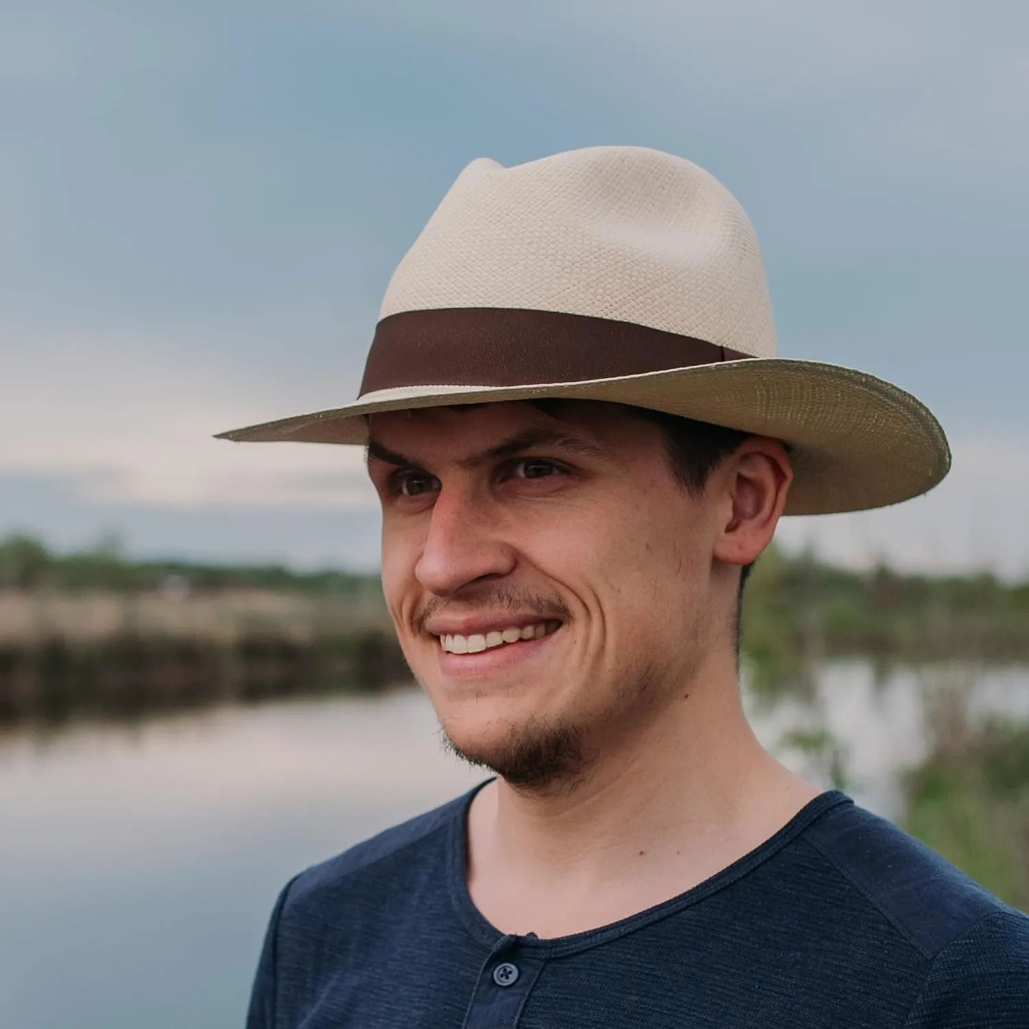Traditional Foldable Genuine Panama Hat - Handmade in Ecuador - Rollable