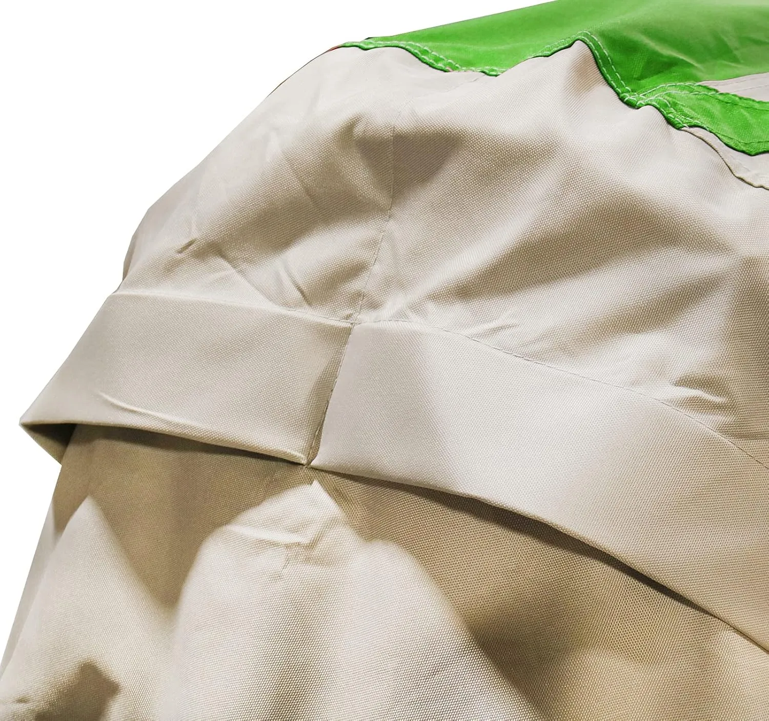 Trailerable Jet Ski Cover, Heavy Duty Waterproof Marine Grade 600D Solution-Dyed Polyester PWC Cover, Fits from 136" to 145" 3 Seater, Two Tone Green/Gray Color
