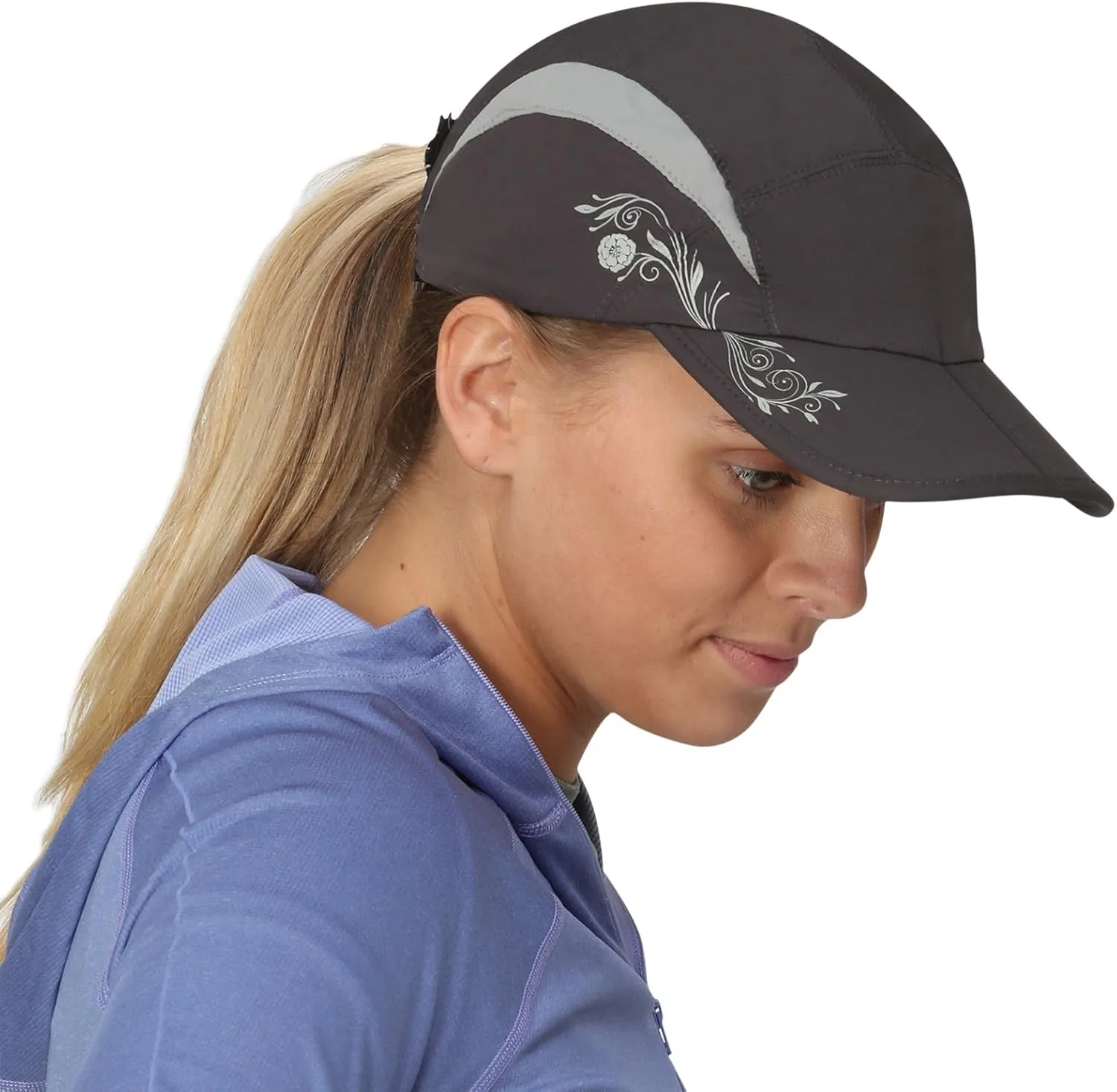 TrailHeads Folding Bill Running Hat for Women | Summer Cap with UV Protection