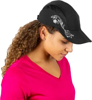 TrailHeads Folding Bill Running Hat for Women | Summer Cap with UV Protection