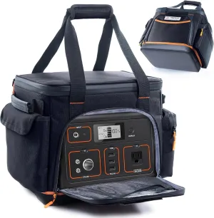 Travel Carrying Case Compatible with Jackery Explorer 1500, Portable Power Station Storage Case with Water- proof Bottom and Pocket for Jackery Accessories Solar Generator, Storage Bag Only