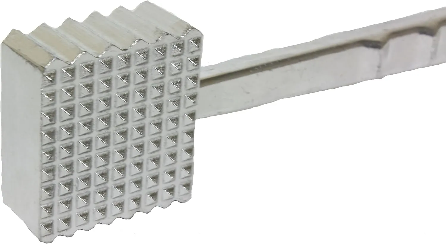 TrueCraftware- 9-7/8" Meat Tenderizer Aluminum Head and Handle- Meat Tenderizer Hammer Dual-side Mallet for Kitchen Heavy Duty Pounder For Tenderizing Steak Beef Chicken and Fish