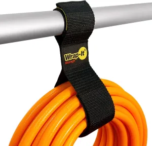 Twin-Straps by Wrap-It Storage - 16" (6-Pack) - Hook and Loop Hanging Cable Wrap for Multi-Purpose Cord and Hose Storage