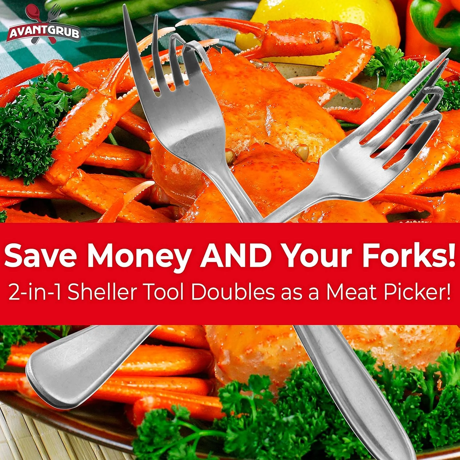 Ultra Durable, Super Easy Seafood Sheller 12 Pack. Serrated Knife Perfect for Cracking Lobster, Crab, Crawfish or Deveining Shrimp. BPA Free, Portable Utensils for Feasts, Boils and Themed Restaurants