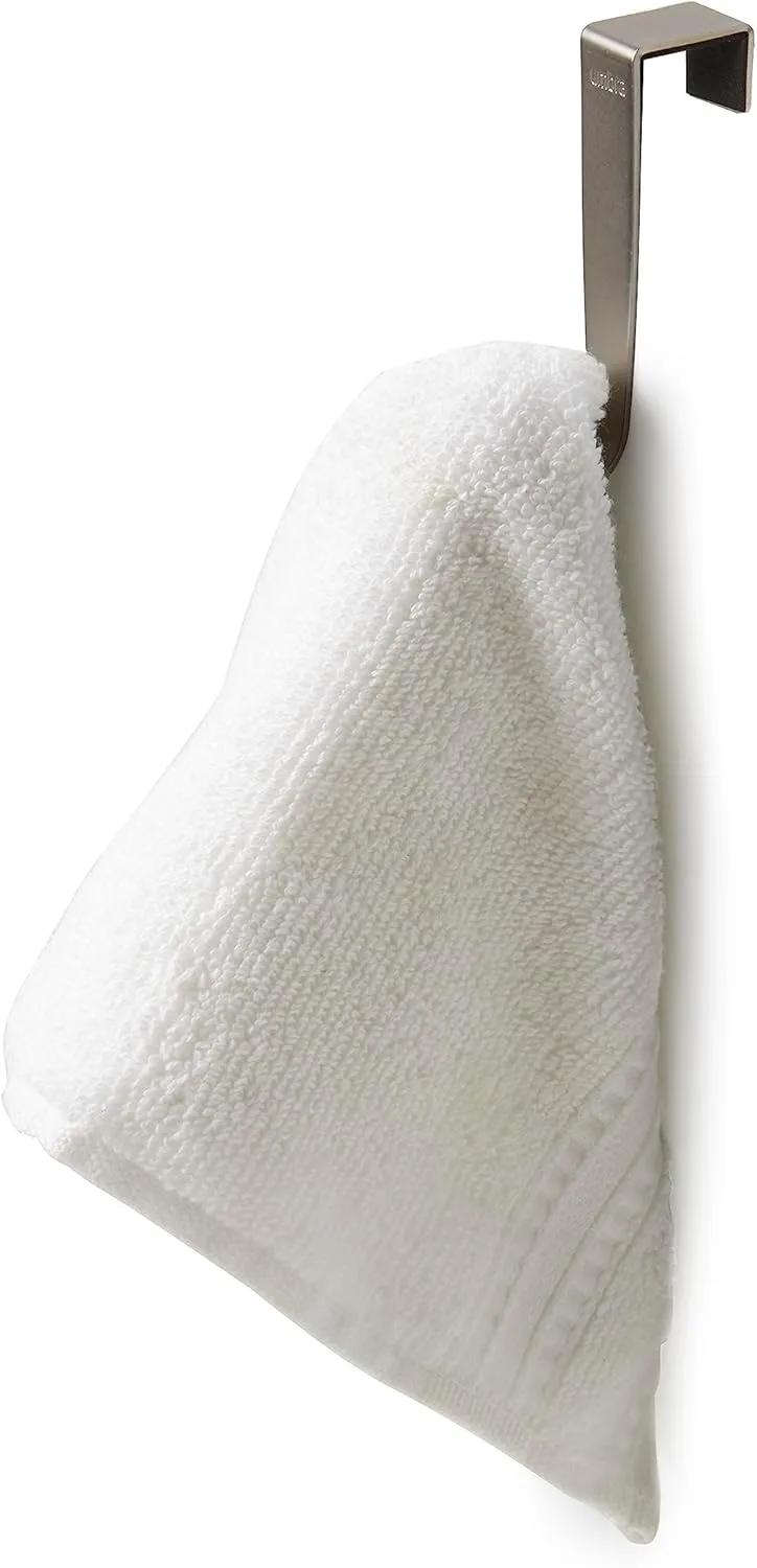 Umbra SCHNOOK CAB Single Hook, Storage, Nickel, Space Saving, Hanging Storage, Towel for Doors