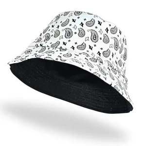 Unisex Fashion Reversible Bucket Hats | Great Looking Quality Hat | Foldable & Easy to Pack | Breathable Material | Ideal for Outdoors | Cashew Flower Pattern Caps